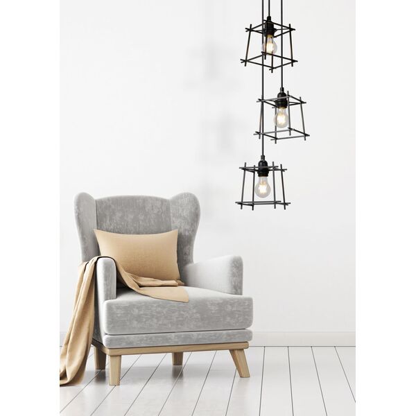 EDGAR Pendant E27 Ø26cm Black