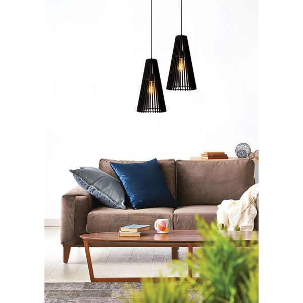 NORALIE Pendant 1x E27 Black
