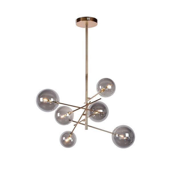 ALARA Pendant 6x 1.5W G4  Gold/Smoke Glass