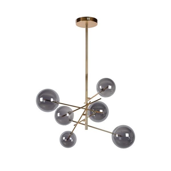 ALARA Pendant 6x 1.5W G4  Gold/Smoke Glass
