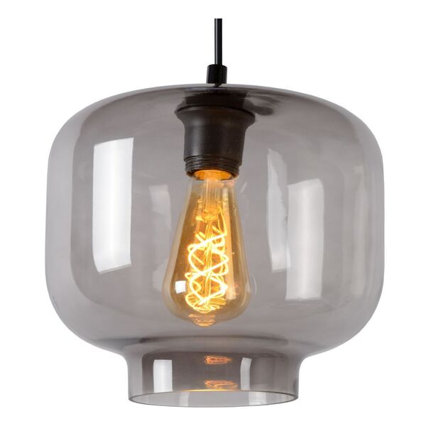 MEDINE Pendant 1x E27 40W Smoke Glass