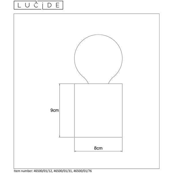 PABLO Table Lamp E27 L8cm W8mc H9cm  Wood