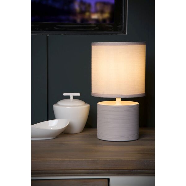 GREASBY Table Lamp E14 H26cm Cream