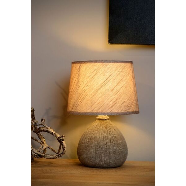 RAMZI Table Lamp E14 H26cm Brown