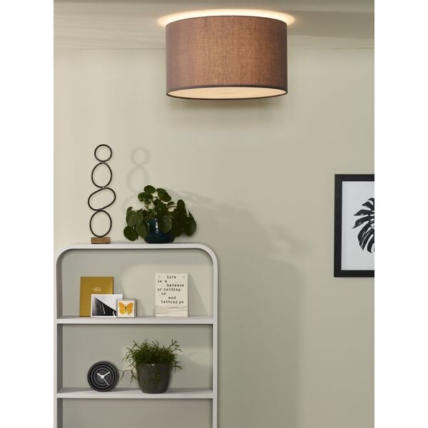 CORAL Ceiling Light E27 D45 H25cm Grey