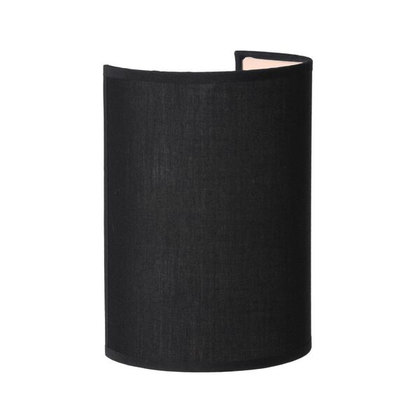 CORAL Wall Light  E14 Shade Round H20cm Black