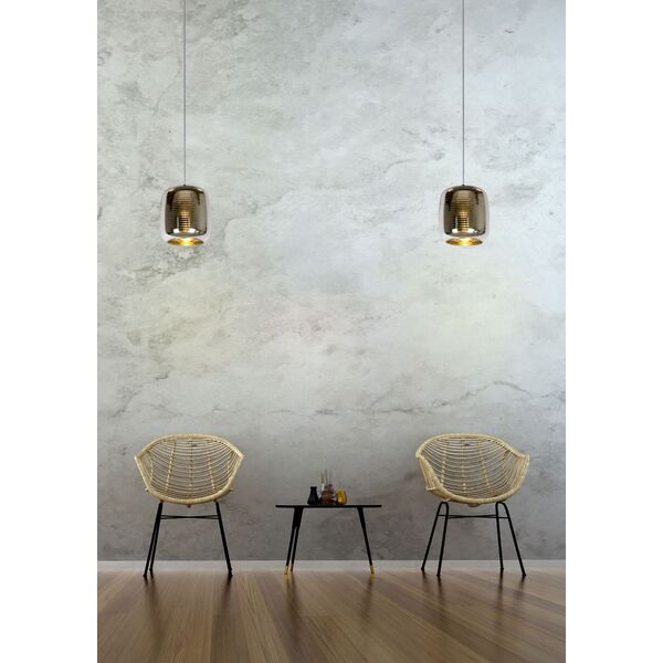 ERYN Pendant 1x E27/60W Ø20 cm  Chrome