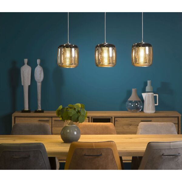 ERYN Pendant 3x E27/60W 88/20/145cm cm  Chrome
