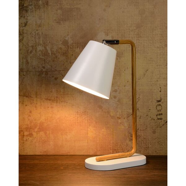 CONA Table Lamp E14 L10 W19 H36cm White