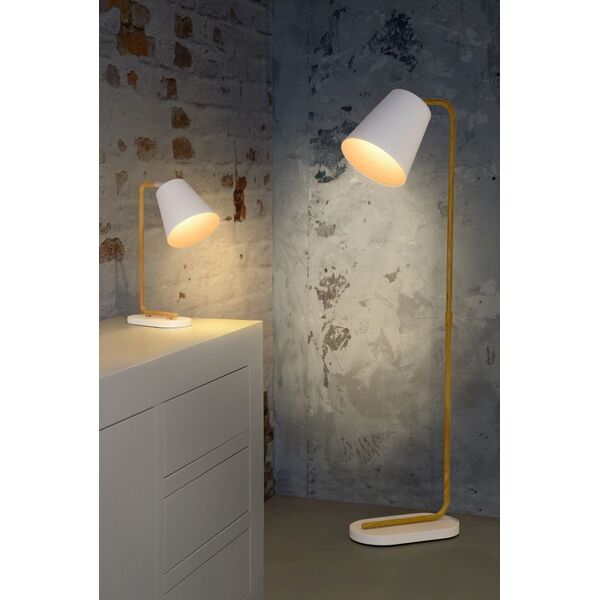 CONA Floor Lamp E27 L21 W38 H140cm White