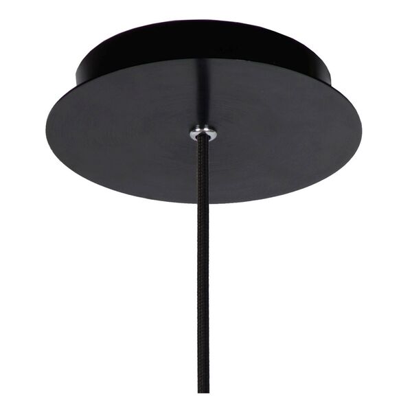 OWINO Pendant 1x GU10 LED Ø 25cm Black/Smoke Glass