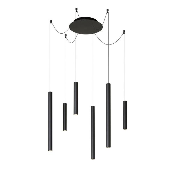 LORENZ Pendant  LED  6x4W Black Matte