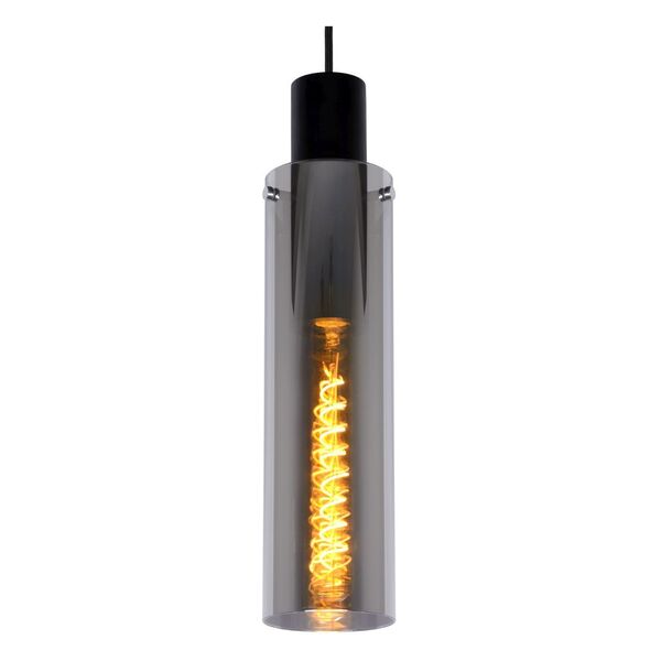 ORLANDO Pendant 3xE27/60W Black/Smoke Glass