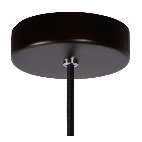 ZINO Pendant E27/60W Satin Black /  Smoke Glass