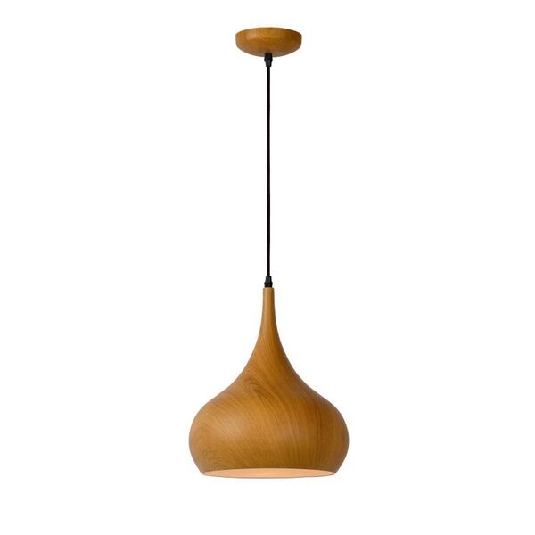 WOODY Pendant E27 D30 H35cm Dark Wood