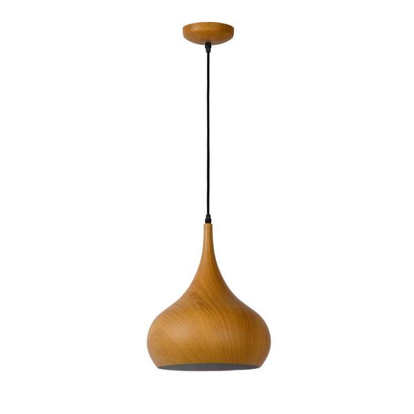 WOODY Pendant E27 D30 H35cm Dark Wood