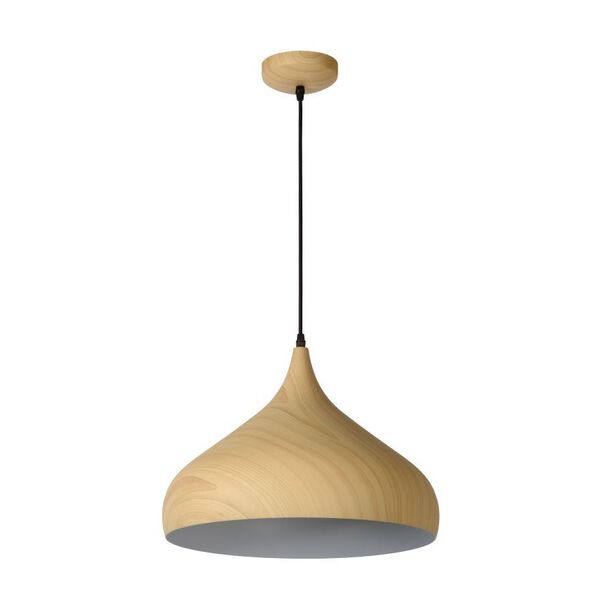 WOODY Pendant E27 D42 H30cm Clear Wood