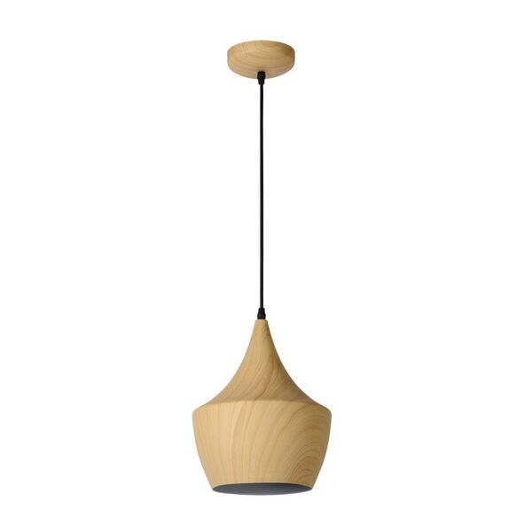 WOODY Pendant E27 D24 H30cm Clear Wood