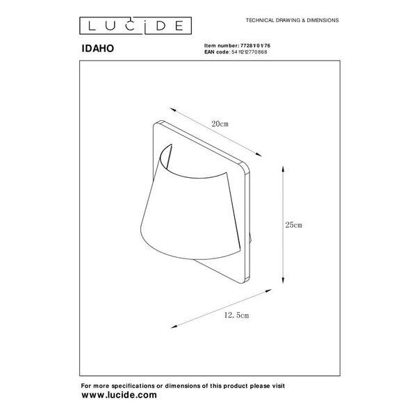 IDAHO Wal Light E14/15W 25/20/15.5cm Light Wood