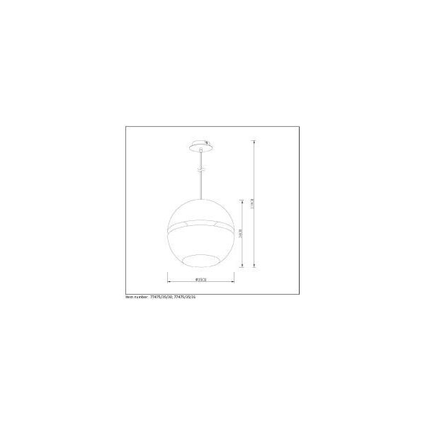 BINARI Pendant E14 Ø35cm White