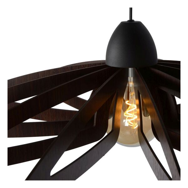ZIDANE Pendant E27/15W Black/Dark wood