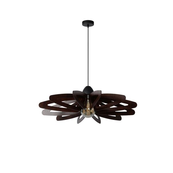 ZIDANE Pendant E27/15W Black/Dark wood