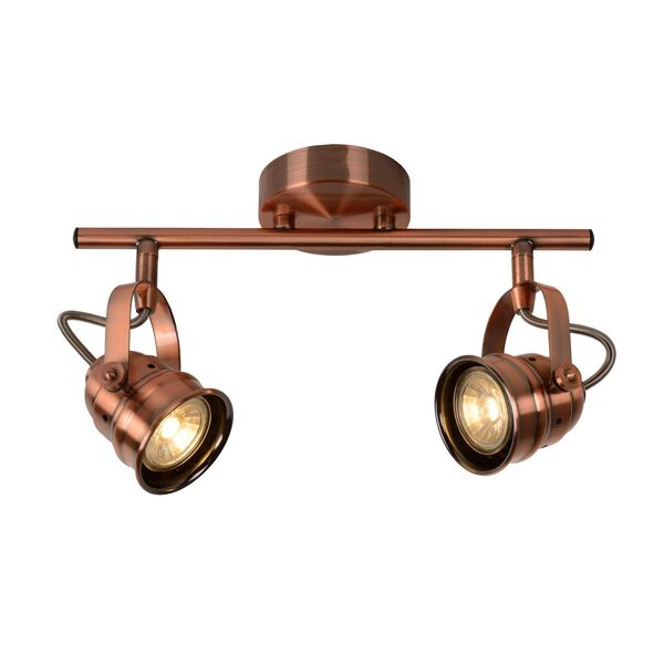 CIGAL Spot LED 2xGU10/5W 350LM 2700K Red Copper