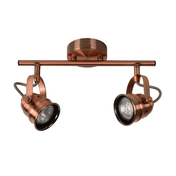 CIGAL Spot LED 2xGU10/5W 350LM 2700K Red Copper