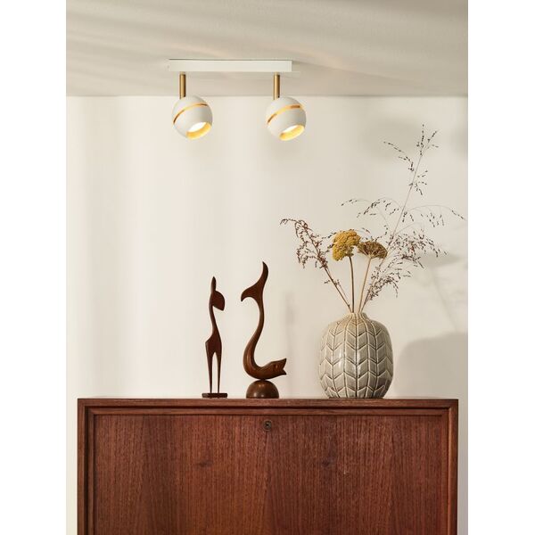BINARI Spot LED 2x 5W 2700K  L30 W10 H14.5cm White