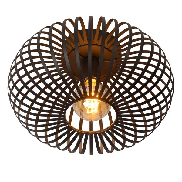 MANUELA Ceiling Light 1xE27 Ø40cm Black