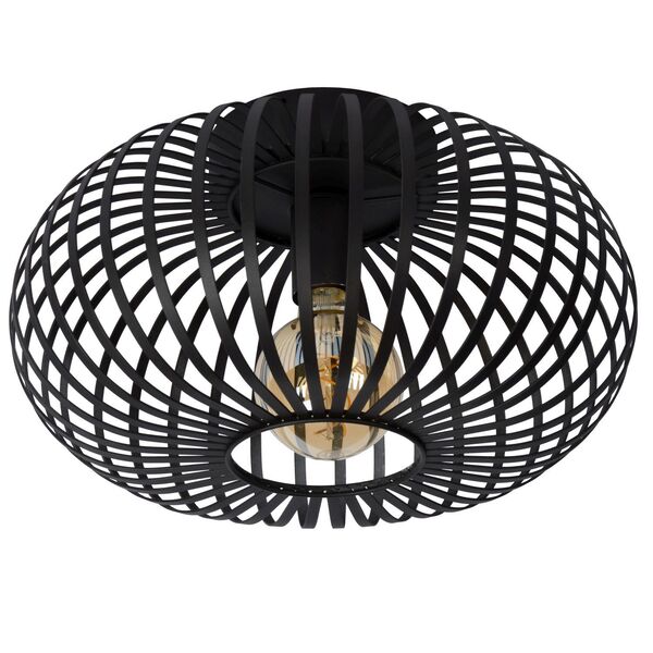 MANUELA Ceiling Light 1xE27 Ø40cm Black