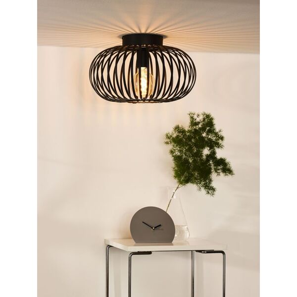 MANUELA Ceiling Light 1xE27 Ø40cm Black