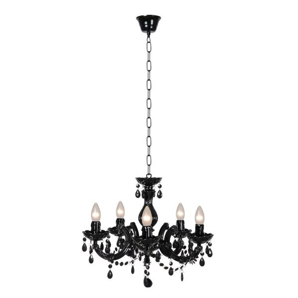 ARABESQUE Chandelier 5xE14/40W Black