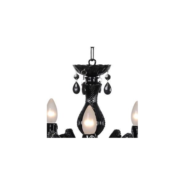 ARABESQUE Chandelier 5xE14/40W Black