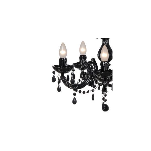 ARABESQUE Chandelier 5xE14/40W Black