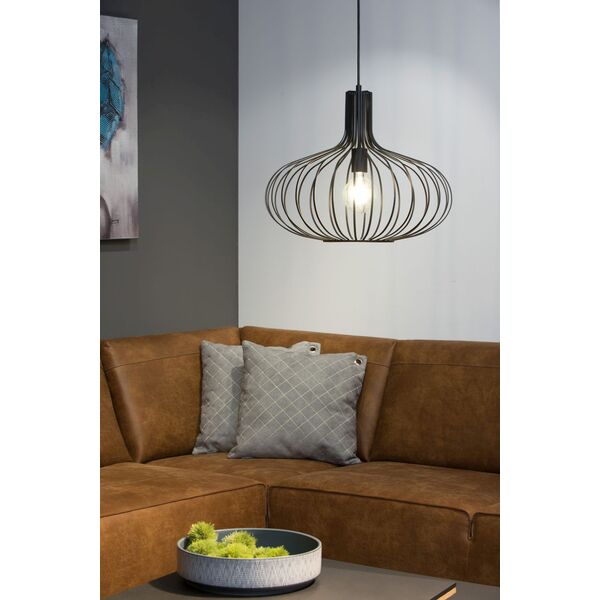 MANUELA Pendant 1xE27 Ø50cm Black