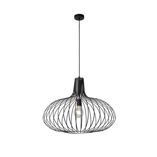 MANUELA Pendant 1xE27 Ø65cm Black