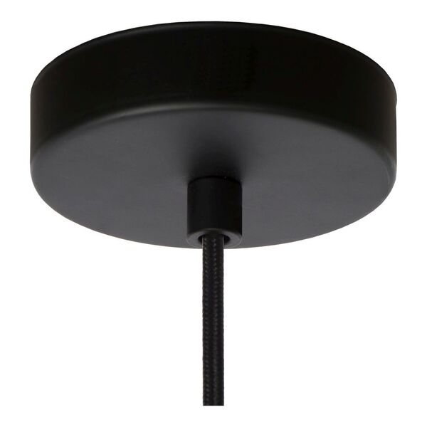 DOUNIA Pendant E27/40W Matt Black/Smoke glass