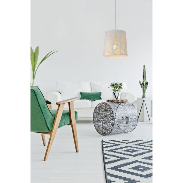 GARELL Pendant E27 Ø35cm H35cm White