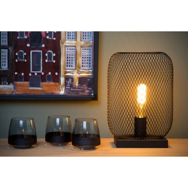 MESH Table lamp E27/60W H32.5 cm Black