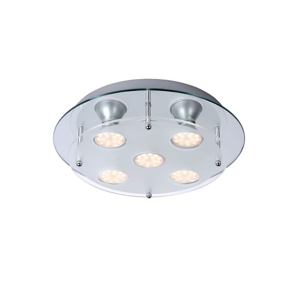 READY-LED Ceiling Light 5x50412/03/36 Glass/Chrome