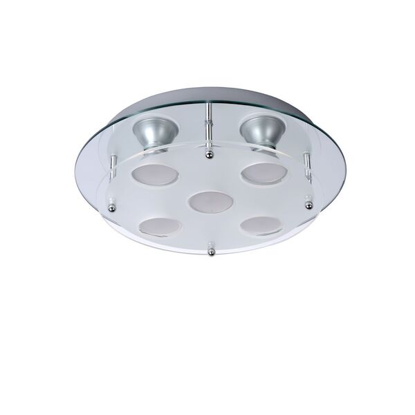 READY-LED Ceiling Light 5x50412/03/36 Glass/Chrome