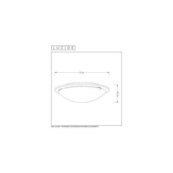 RUNE Ceiling Lamp AC LED 8W Ø27cm Wood