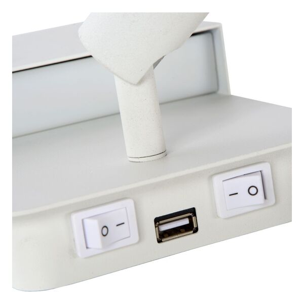 BOXER Wall Light LED 5W+3W+ USB White