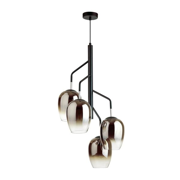 Подвесная люстра Odeon Light Palta [дымчатый/черный Люстра E27 4*60W PALTA]