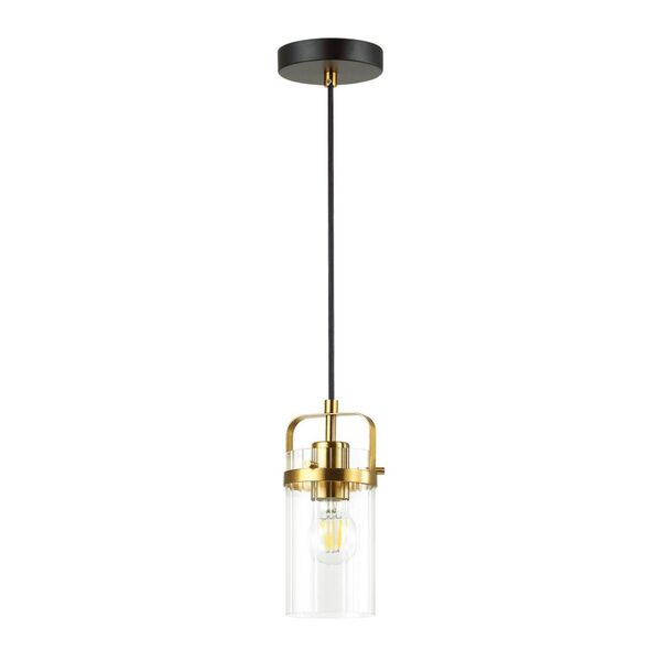 Подвесной светильник Odeon Light Kovis [черный/золотой/прозрачный Подвес E27 60W 220V KOVIS]