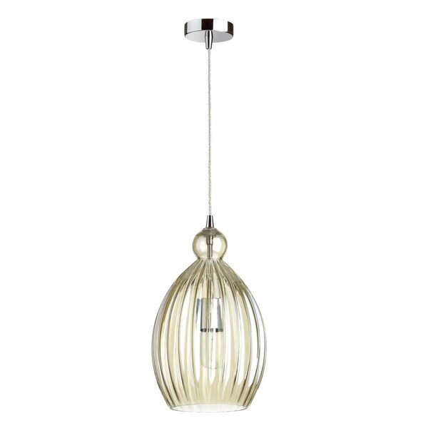 Люстра Odeon Light Storzo коньячный [хром Подвес E27 60W STORZO]