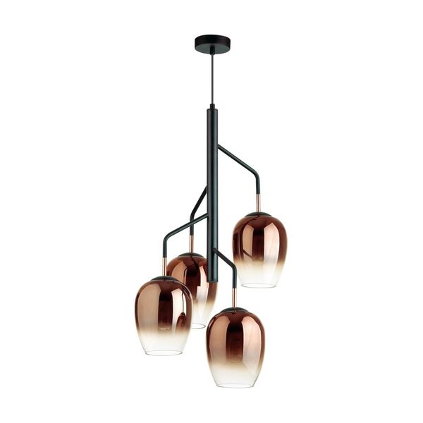 Подвесная люстра Odeon Light Palta [медный/черный Люстра E27 4*60W PALTA]