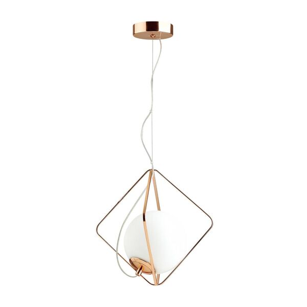 Подвесной светильник Odeon Light Pekti [белый/медный Подвес E14 40W PEKTI]