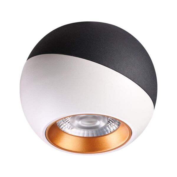 BALL NT19 024 [черный/белый/золото Накладной светильник IP20 LED 4000K 6W 220V]